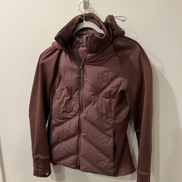 Athleta Inlet Jacket - Smoked Almond Brown (purply brown color) XS - Picture 3 of 3
